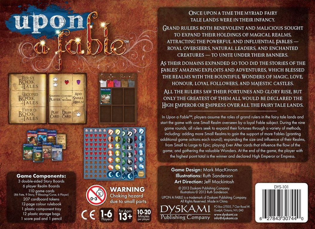 Upon a Fable back of the box