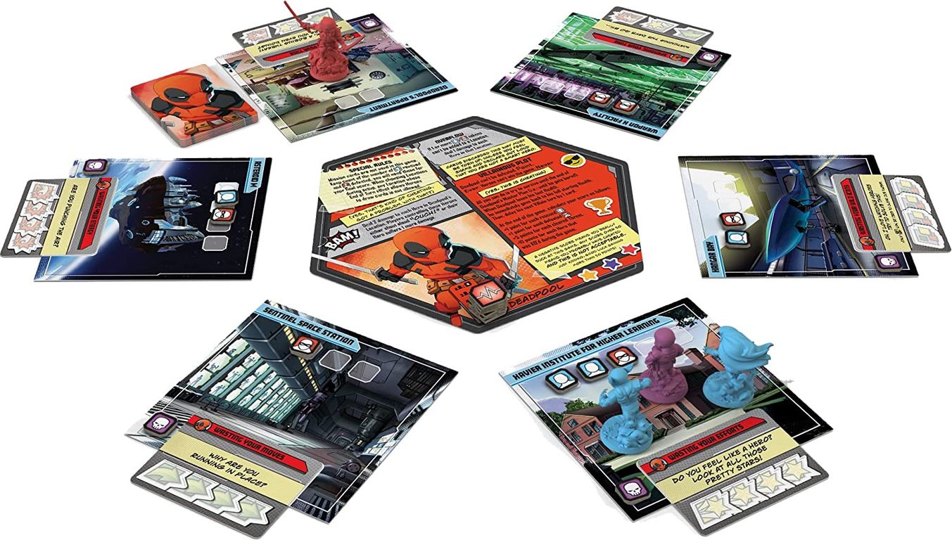 Marvel United: X-Men – Deadpool components