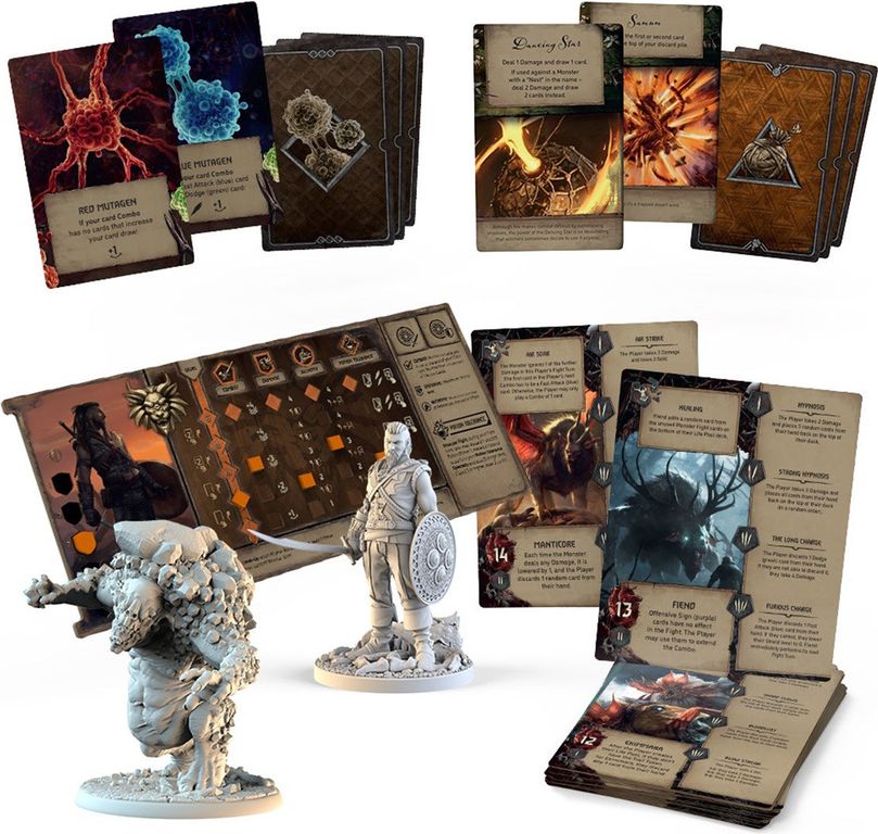 The Witcher: Old World – Monster Trail components