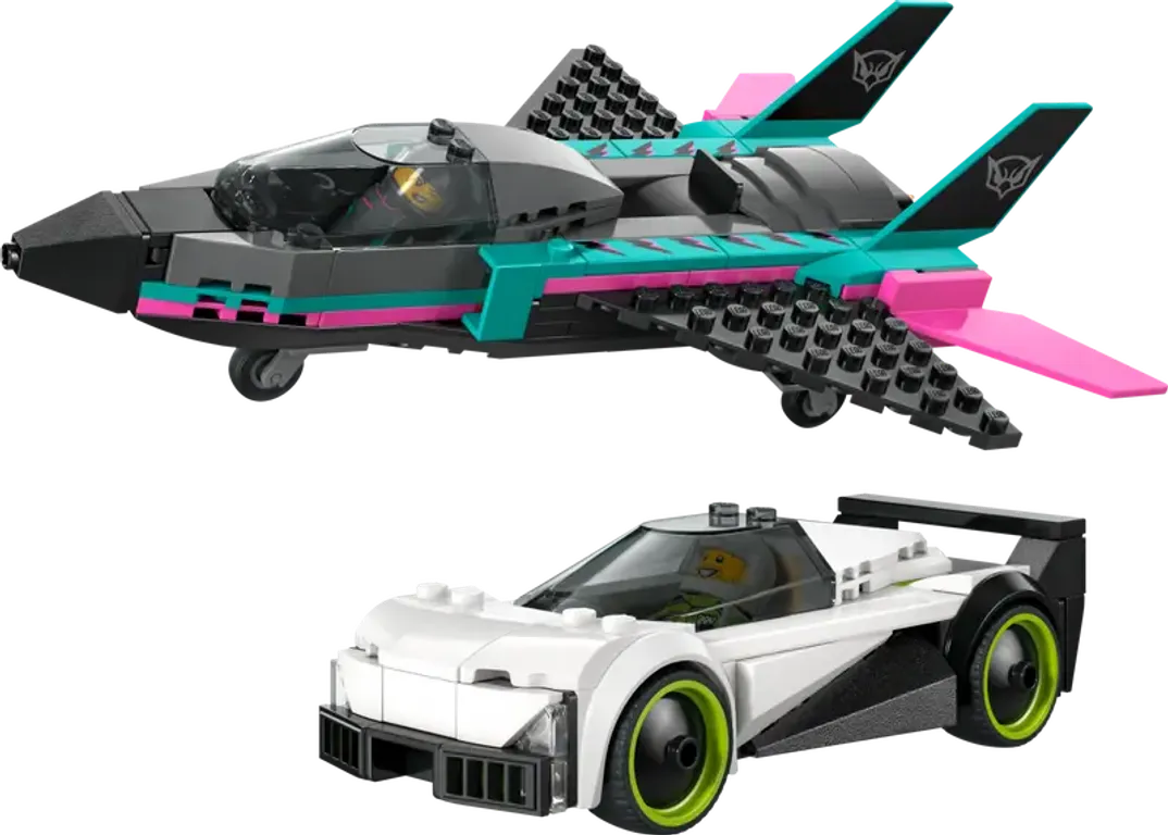 LEGO® City Jet vs. Car components