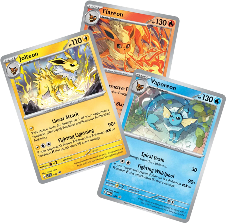 Pokémon TCG: Scarlet & Violet - Prismatic Evolutions Poster Collection cards