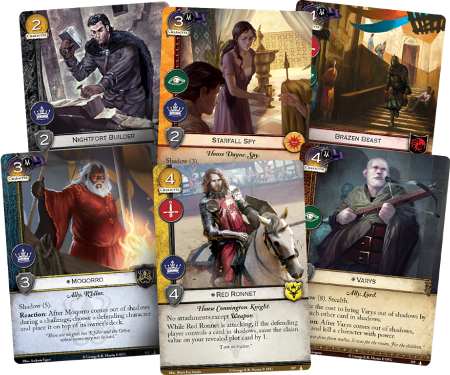 A Game of Thrones: The Card Game (Second Edition) – Daggers in the Dark kaarten