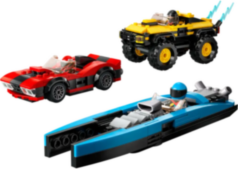 LEGO® City Le pack de véhicules de course composants
