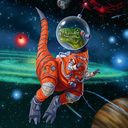 3 puzzles - Dinosaures dans l'espace