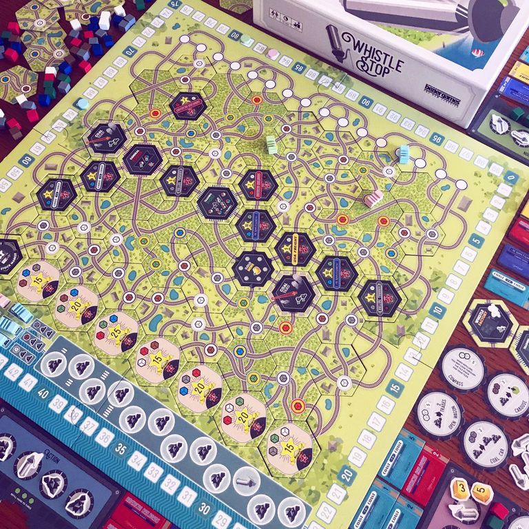 Whistle Stop game board