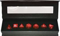Dungeons and Dragons Heavy Metal Red & White RPG Dice Set