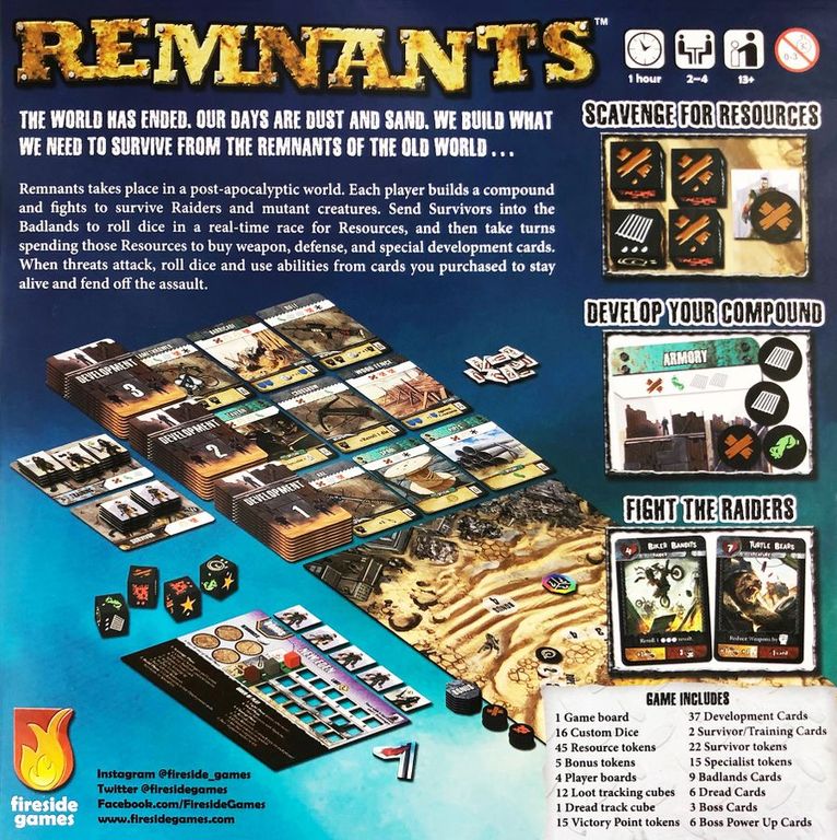 Remnants back of the box