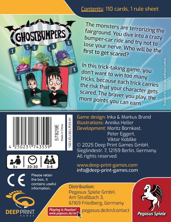 Ghostbumpers parte posterior de la caja