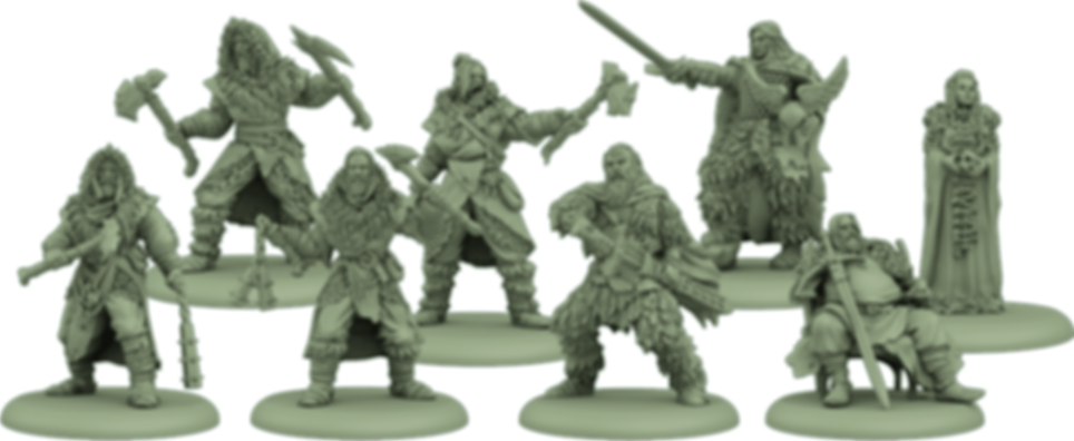A Song of Ice & Fire: Tabletop Miniatures Game – Free Folk Starter Set miniatures