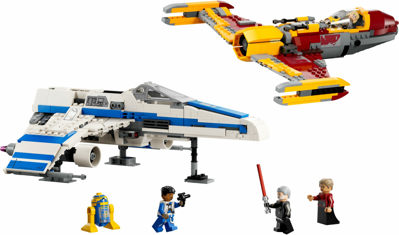 LEGO® Star Wars L’E-wing de la Nouvelle République contre le chasseur de Shin Hati composants