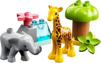 LEGO® DUPLO® Animaux sauvages d’Afrique composants