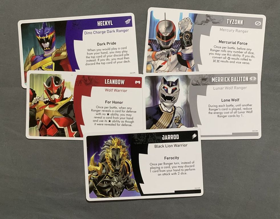 Power Rangers: Heroes of the Grid – Light and Darkness cards