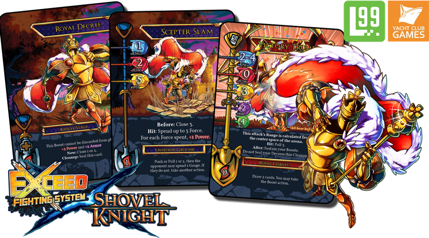 Exceed: Shovel Knight – Shadow Box components