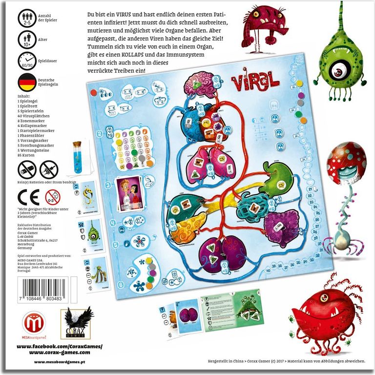 VIRAL back of the box