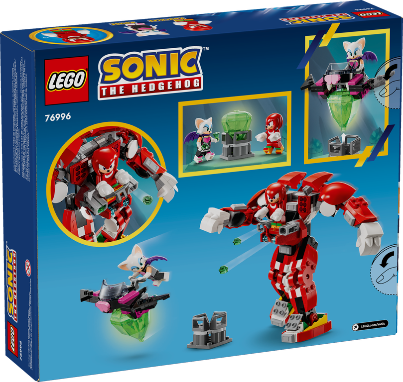 LEGO® Sonic The Hedgehog Knuckles' Guardian Mech back of the box