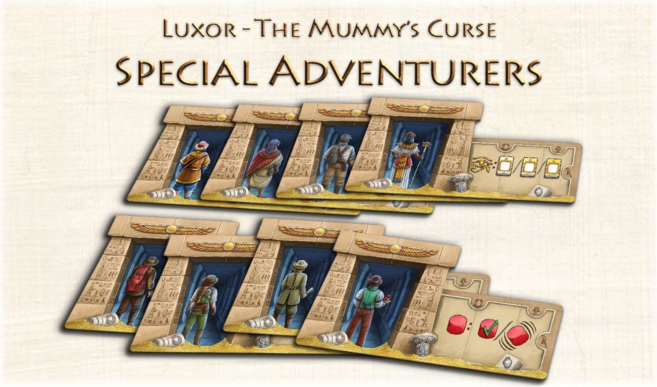 Luxor: The Mummy's Curse components