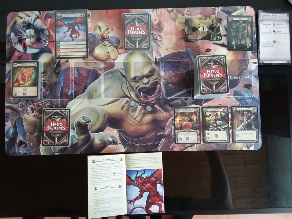 Hero Realms: Der Untergang Thandars Kampagnen Deck spielablauf