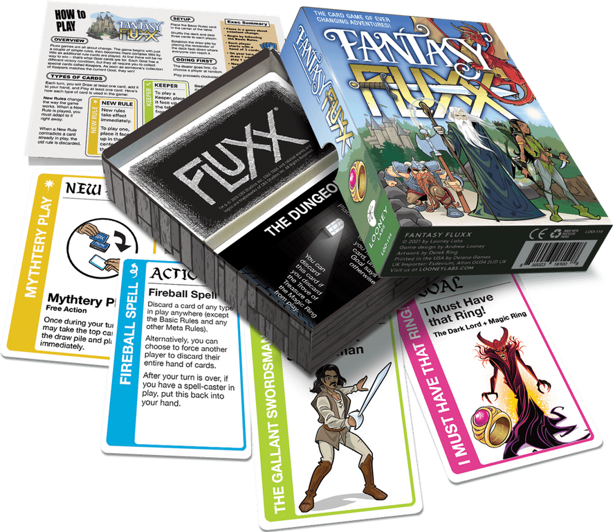 Fantasy Fluxx cards