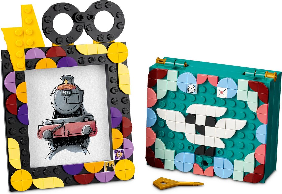 LEGO® DOTS Hogwarts™ Schreibtisch-Set komponenten