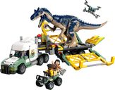 LEGO® Jurassic World Missione dinosauro: camion di trasporto dell'allosauro componenti