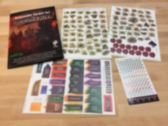 Gloomhaven: Removable Sticker Sheet components