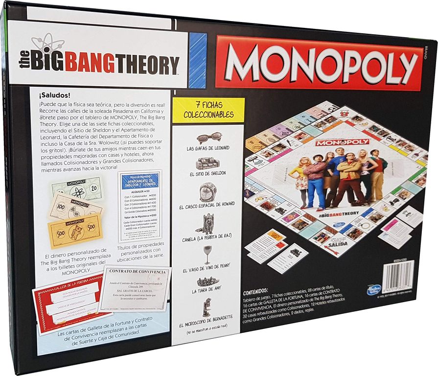 Monopoly: The Big Bang Theory rückseite der box