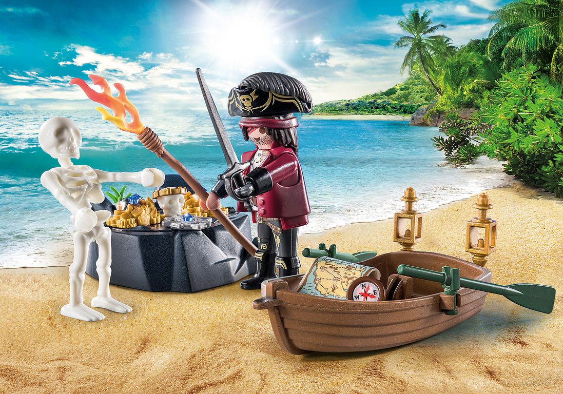 Playmobil® Pirates Starter Pack Pirate with Rowing Boat
