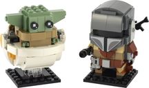 LEGO® BrickHeadz™ The Mandalorian™ & the Child components