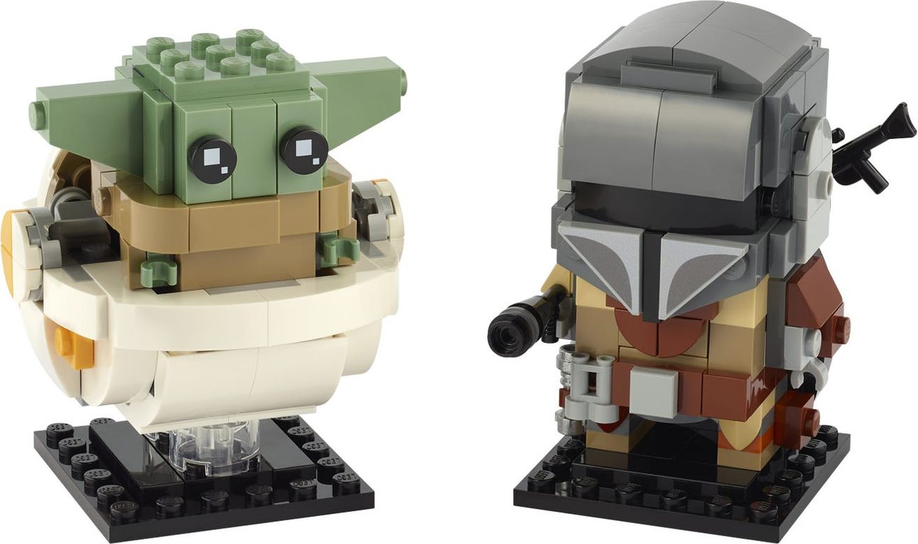 LEGO® BrickHeadz™ The Mandalorian™ & the Child components