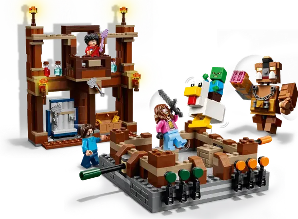 LEGO® Minecraft De arena bij het boslandhuis componenten