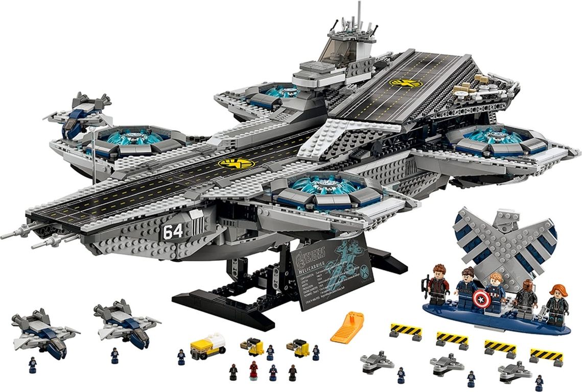 LEGO® Marvel Helicarrier S.H.I.E.L.D. componenti