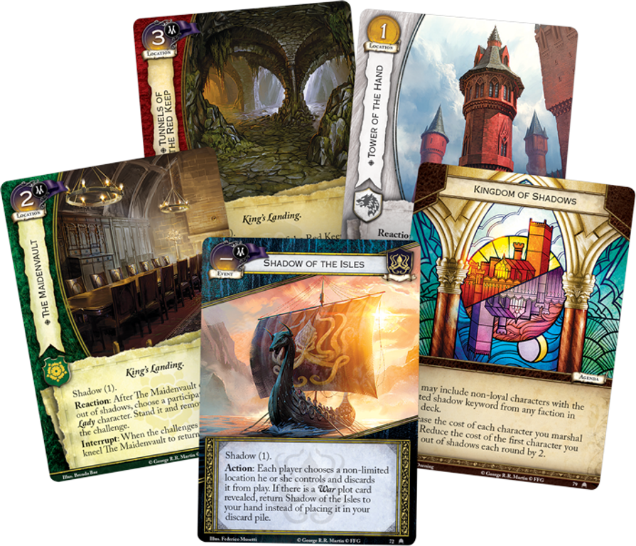 A Game of Thrones: The Card Game (Second Edition) – Beneath the Red Keep cards