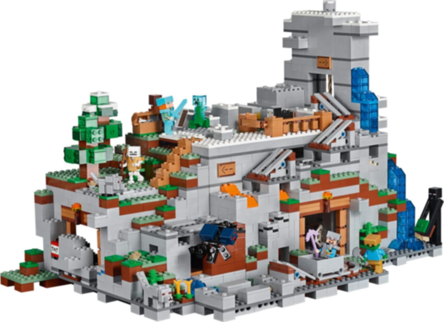 LEGO® Minecraft De grot in de bergen speelwijze