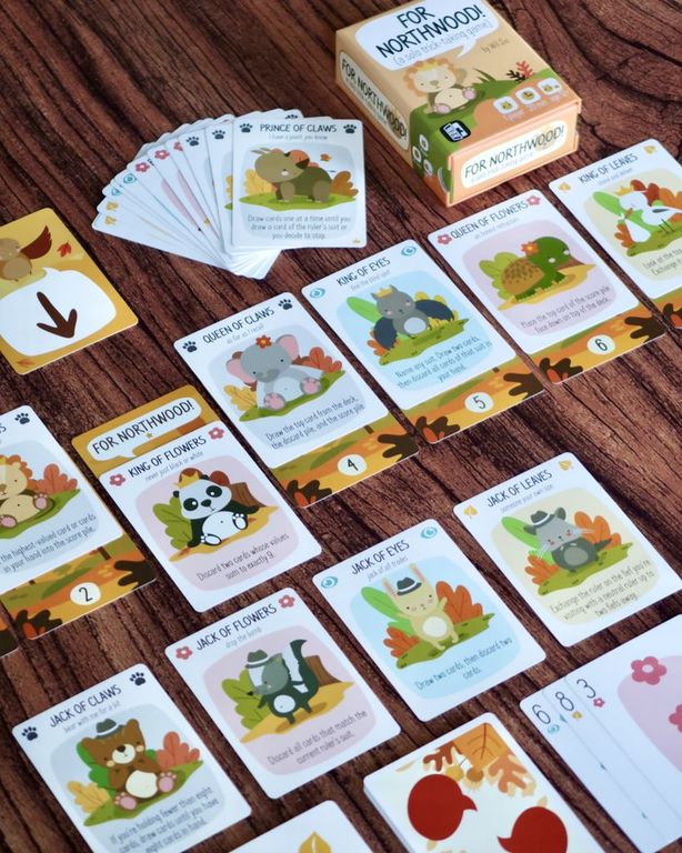 For Northwood! A Solo Trick-Taking Game kaarten