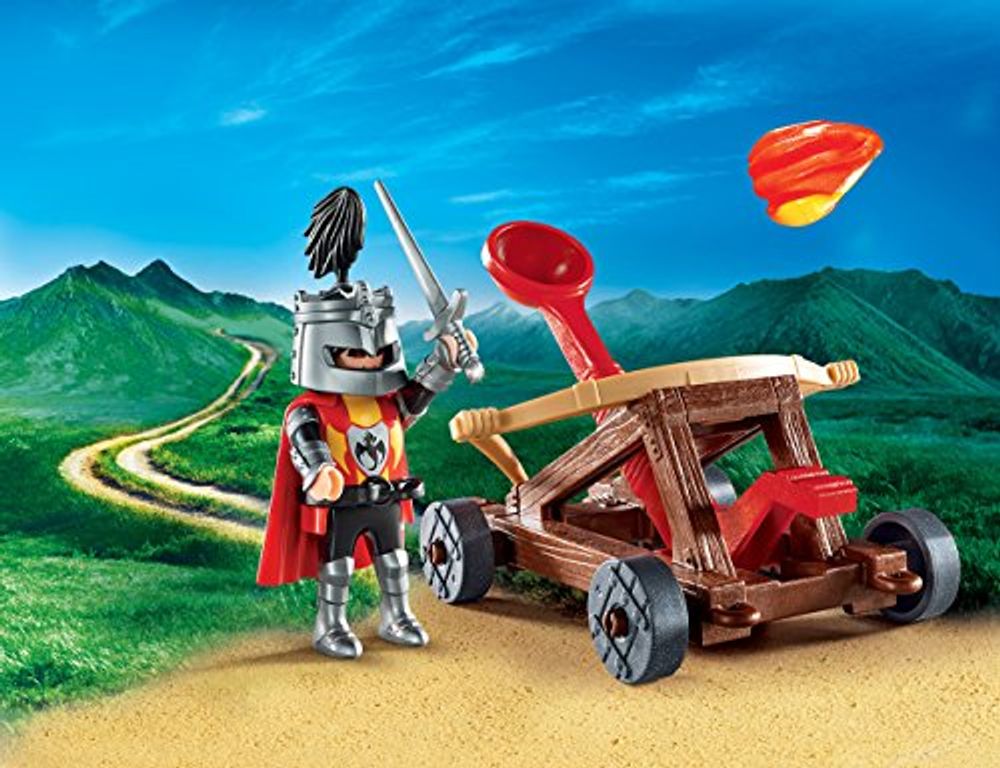 Playmobil® Knights Knight's Catapult Carry Case gameplay