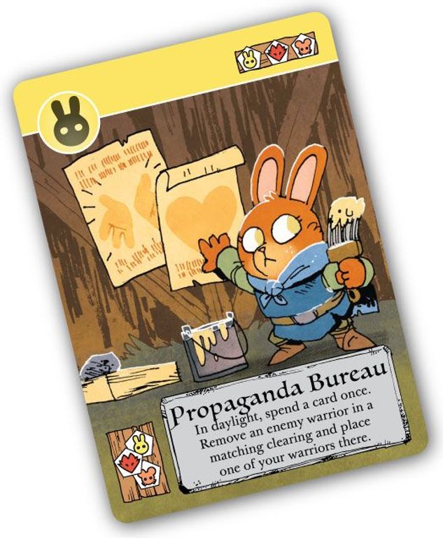 Root: The Exiles and Partisans Deck Propaganda Bureau kaart