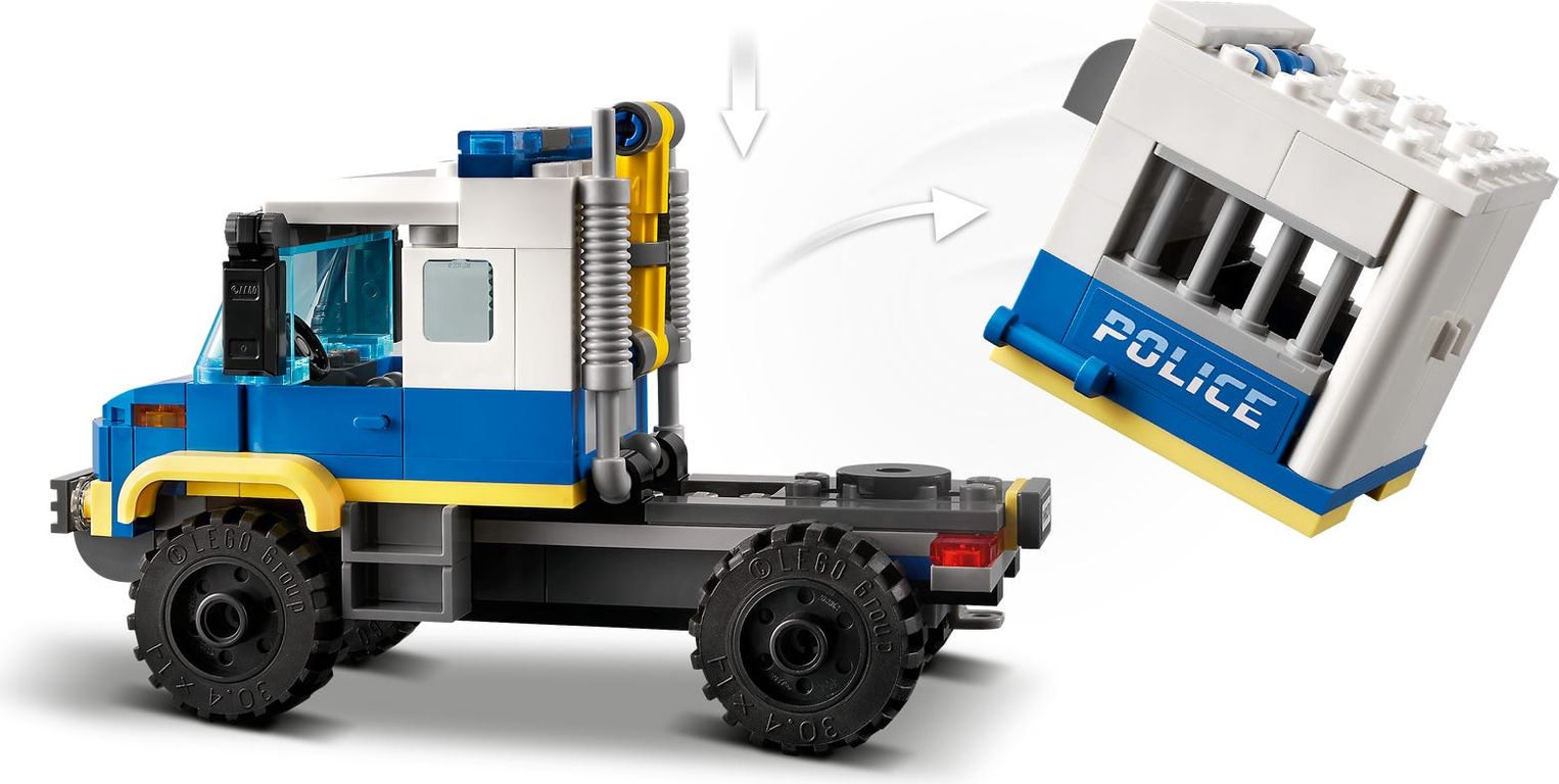 LEGO® City Trasporto dei prigionieri della polizia componenti