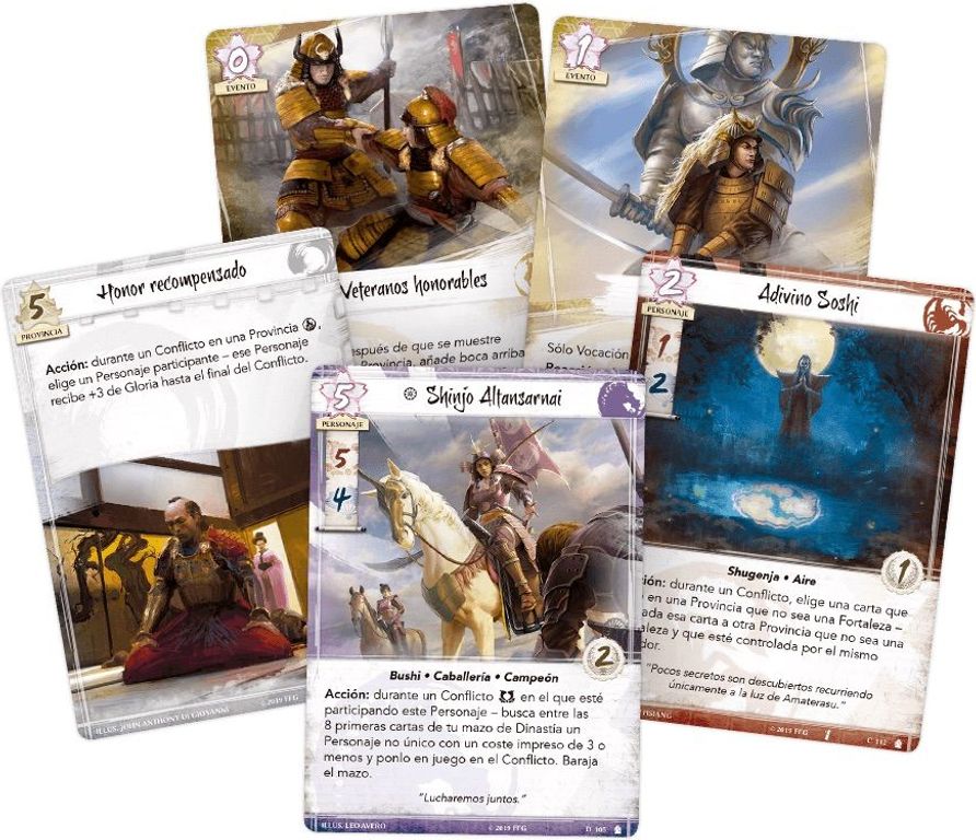 Legend of the Five Rings: The Card Game – As Honor Demands cards