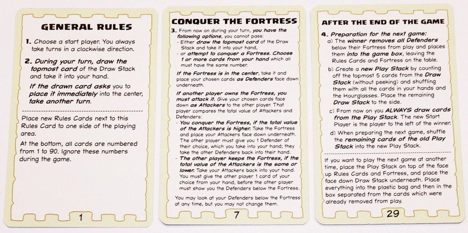 Fast Forward: FORTRESS carte