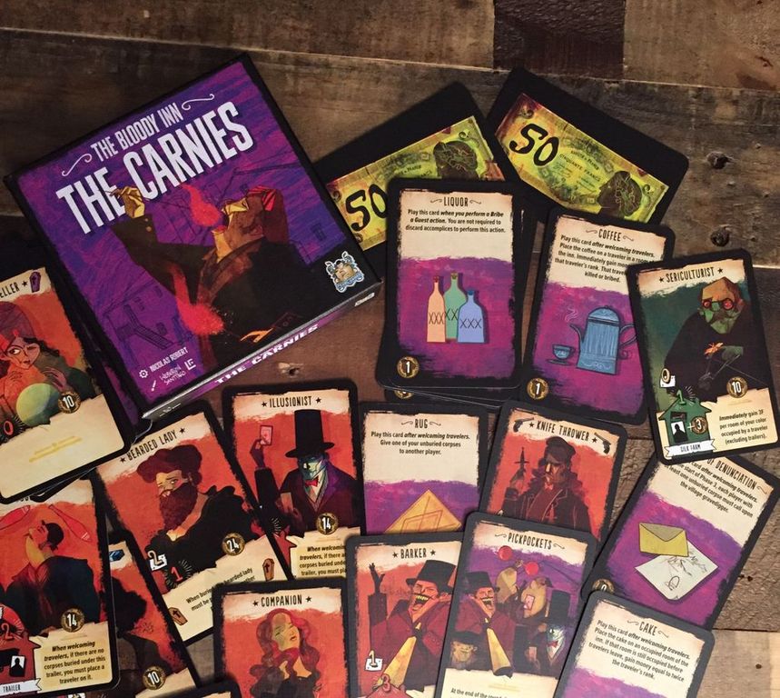 The Bloody Inn: The Carnies cards