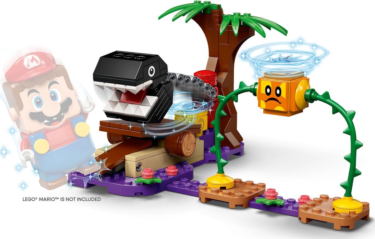 LEGO® Super Mario™ Chain Chomp Jungle Encounter Expansion Set components