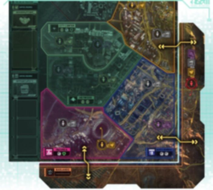 Cyberpunk 2077: Gangs of Night City –  Families and Outcasts plateau de jeu