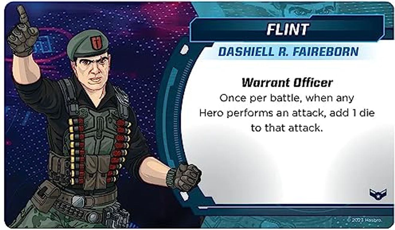 G.I. JOE Mission Critical: Vanguard Strike Flint karte