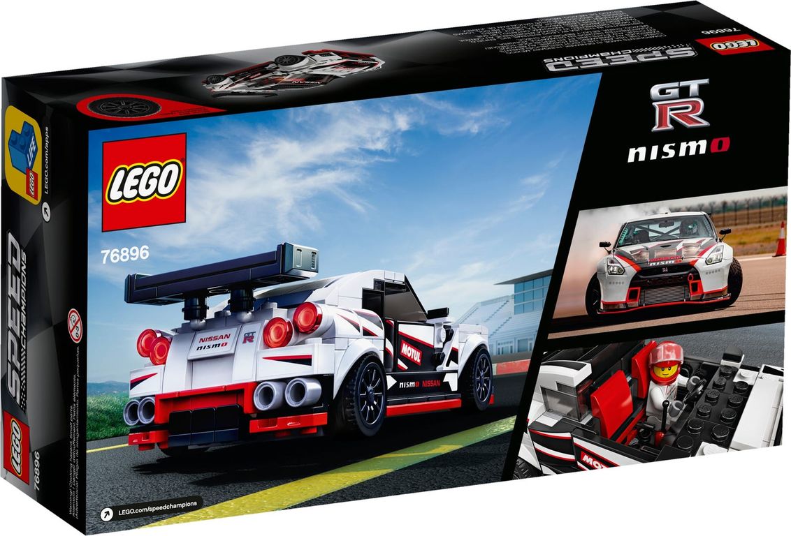 LEGO® Speed Champions Nissan GT-R NISMO back of the box