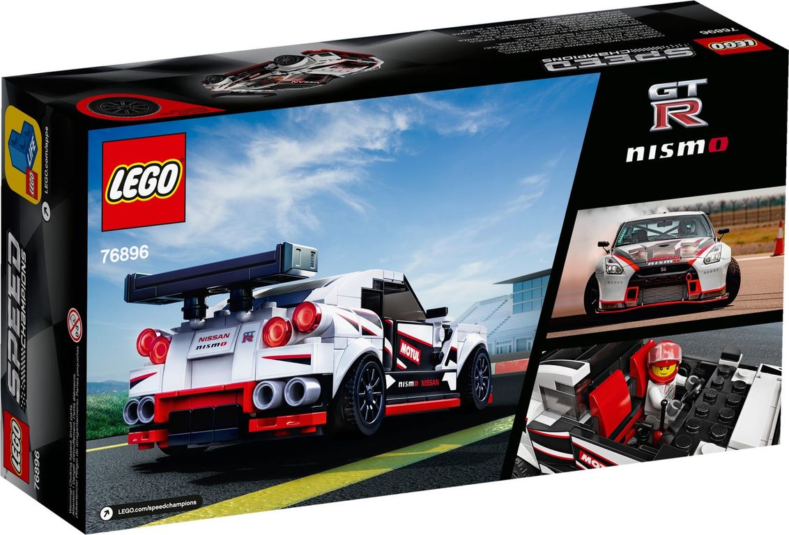 LEGO® Speed Champions Nissan GT-R NISMO achterkant van de doos