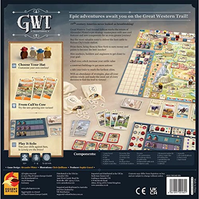 Great Western Trail (Second Edition) back of the box