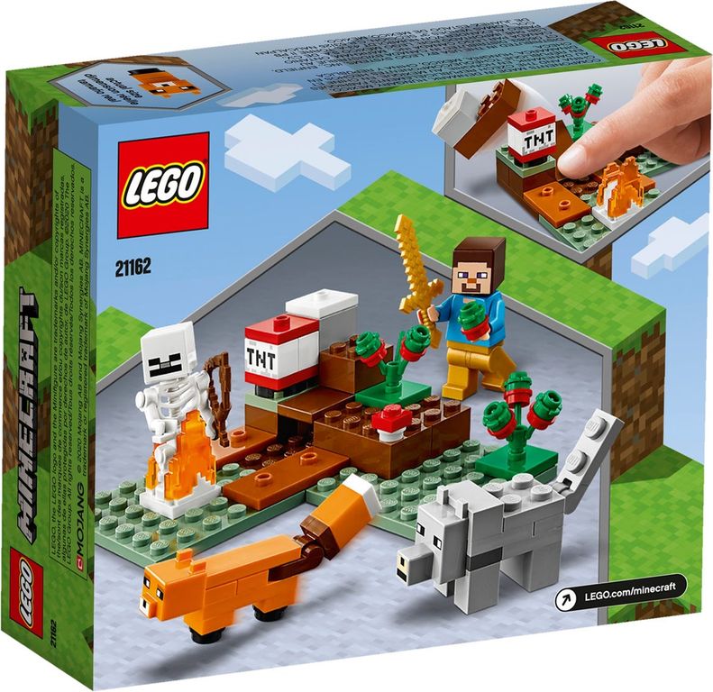 LEGO® Minecraft Das Taiga-Abenteuer rückseite der box