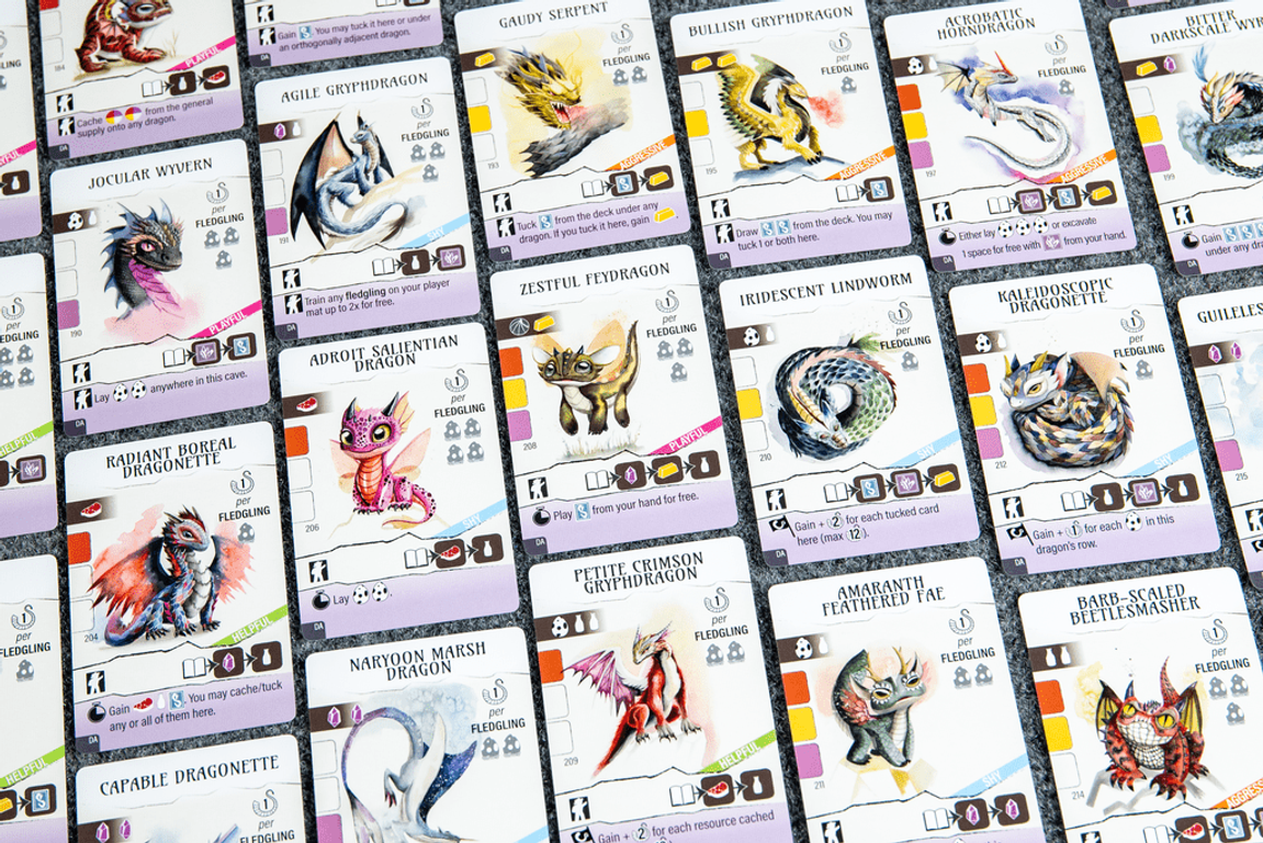 Wyrmspan: Dragon Academy karten