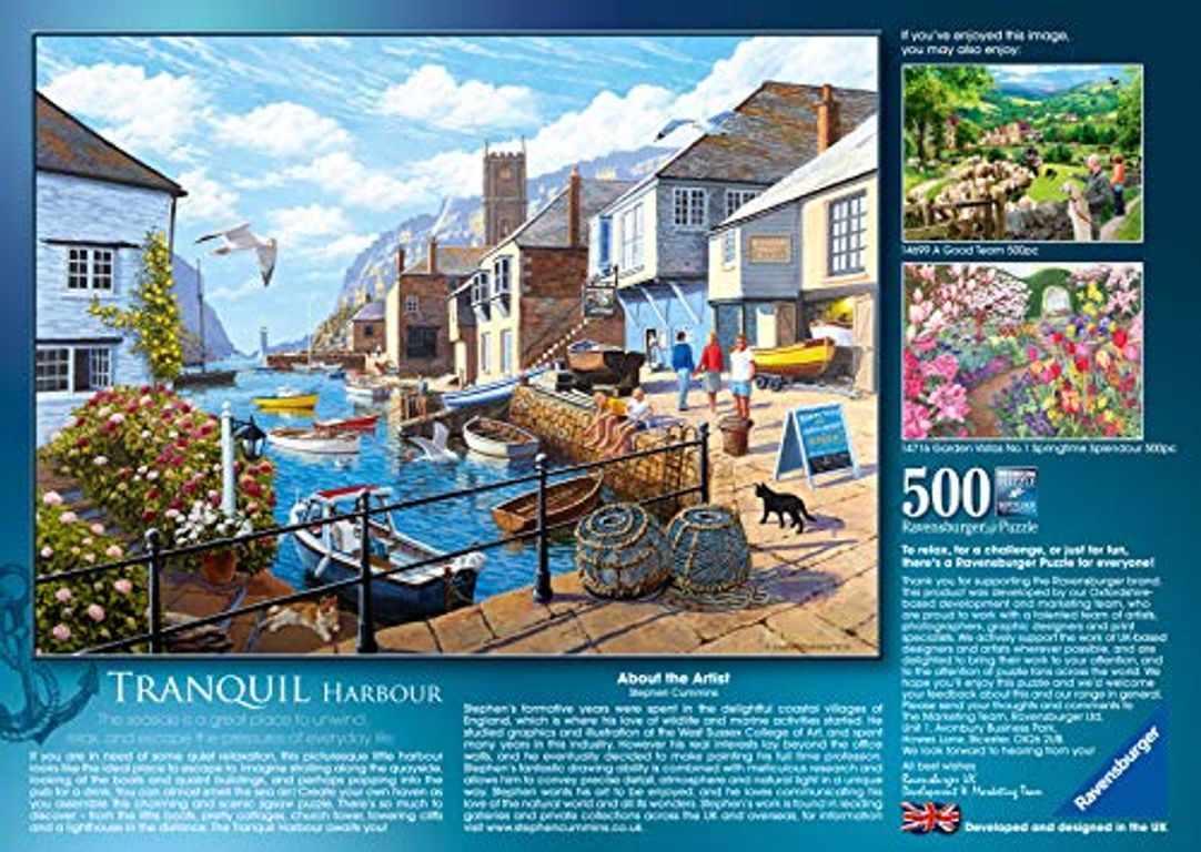 Tranquil Harbour back of the box