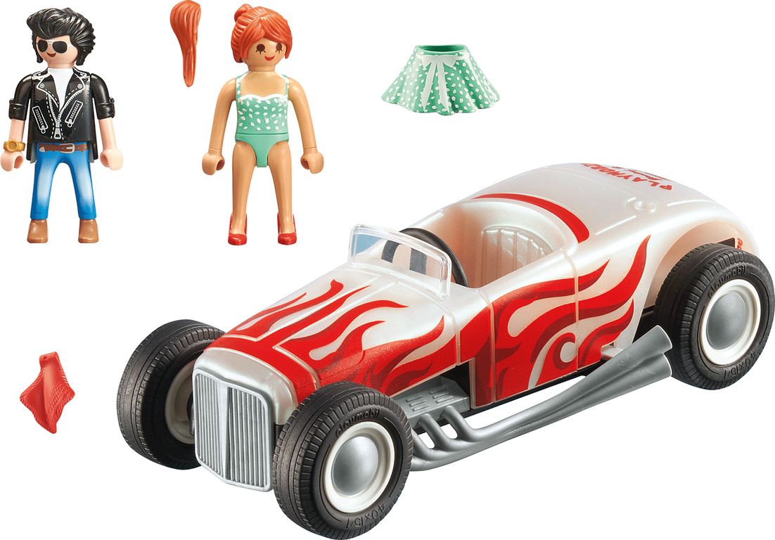 Playmobil® City Life Starter Pack Hot Rod components